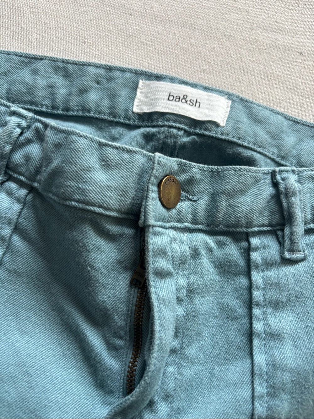 ba&sh Blue Mid Rise Straight Leg Jeans Size 6 | Parisian Casual - Picture 5 of 15